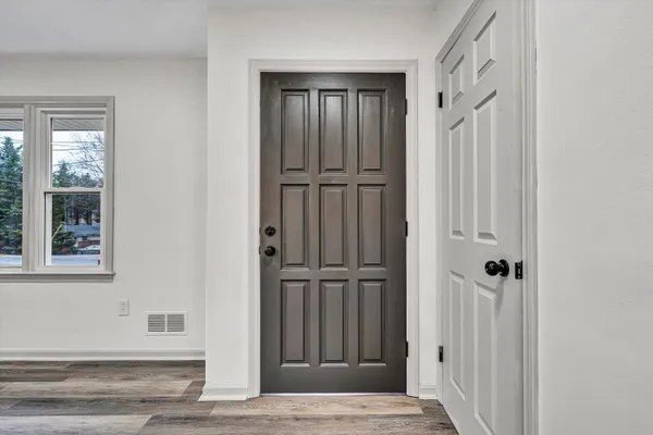 a view of front door