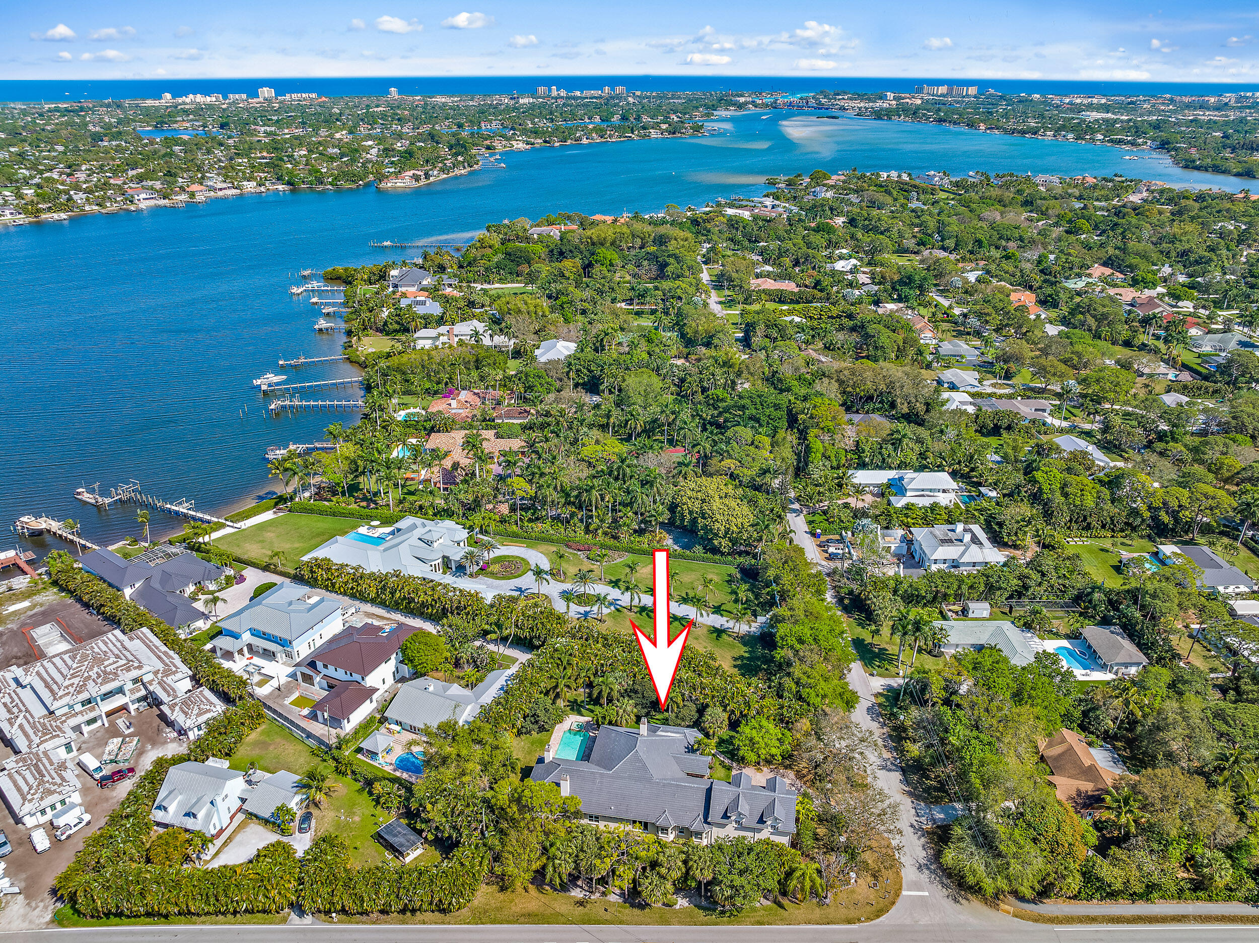 5745 Pennock Point Road Jupiter, FL 33458 - Photo 3 of 31 Aerial West to East
