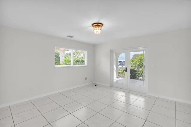 a view of an empty room