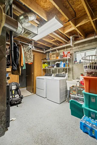 a view of storage and utility room