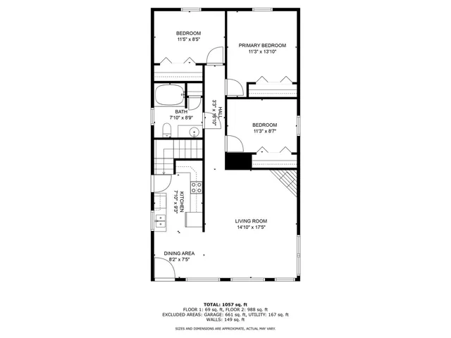 a picture of a floor plan