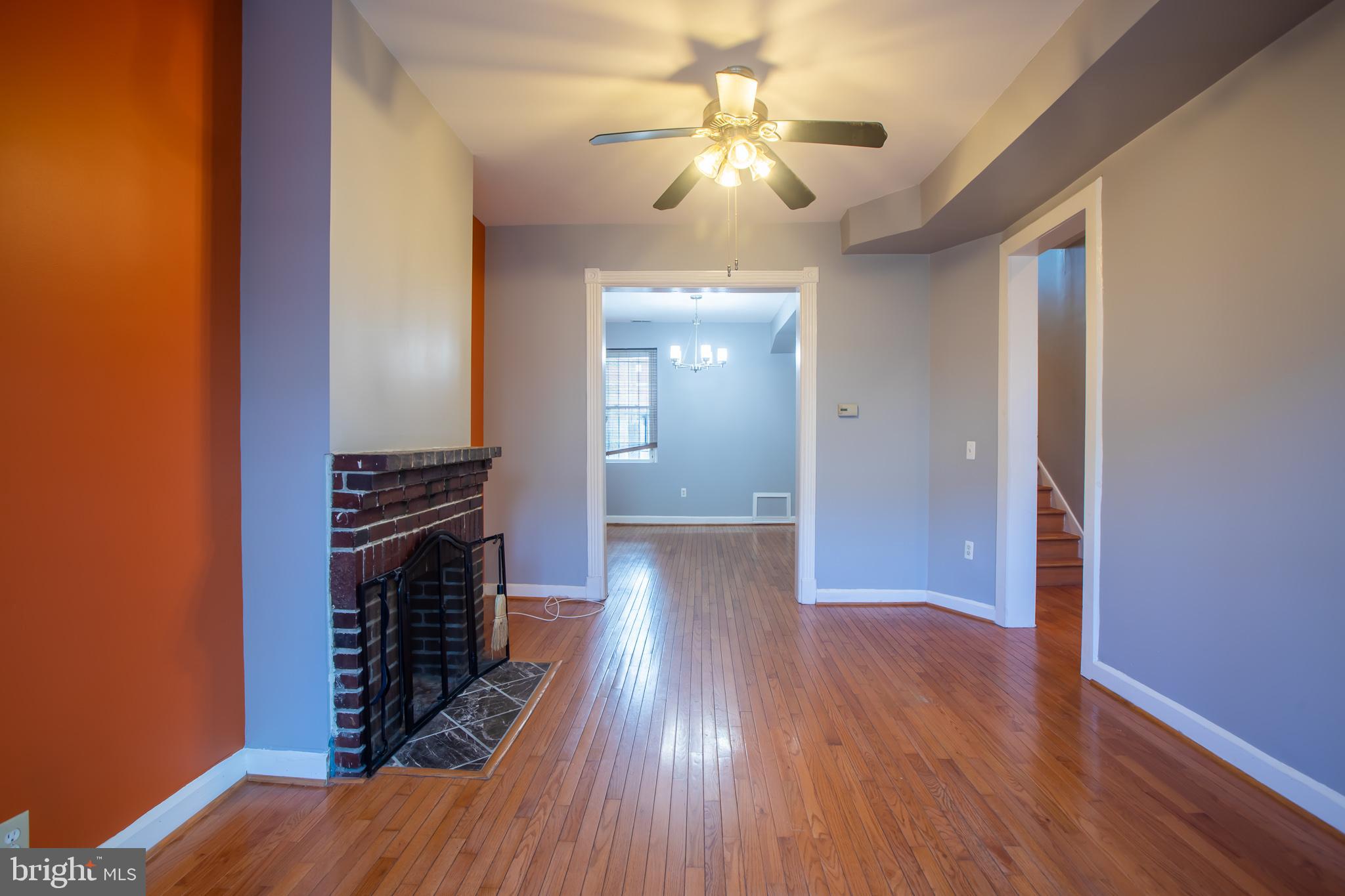 1117 I Street Northeast Washington, DC 20002 - Photo 6 of 23 wooden floor in an empty room with a window