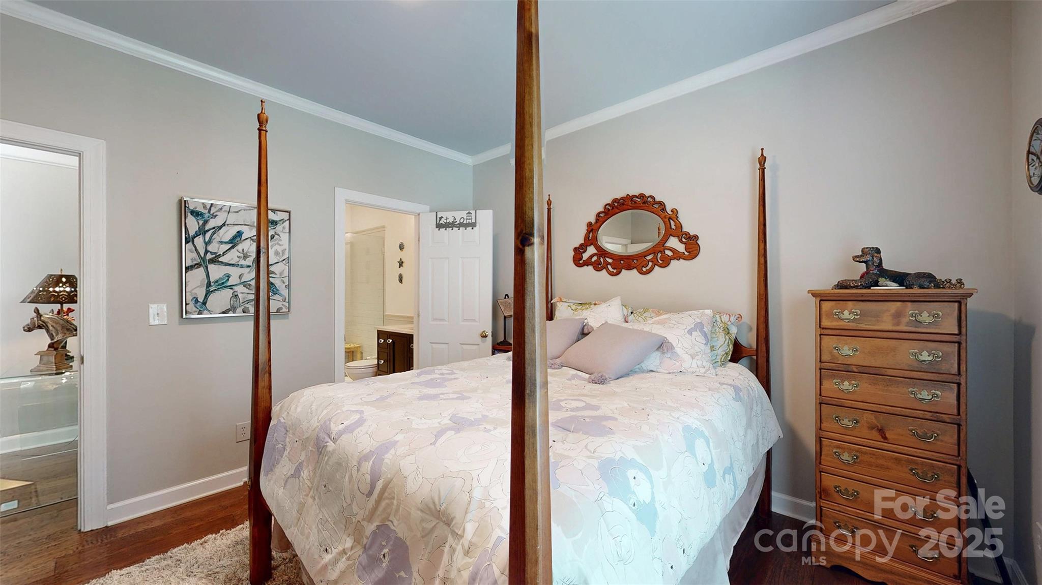 9014 Cardinal Ridge Court Charlotte, NC 28270 - Photo 37 of 45 a bedroom with a bed and a closet