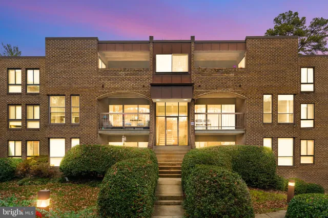 a front view of a building