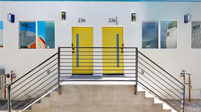 a view of kitchen with wooden floor