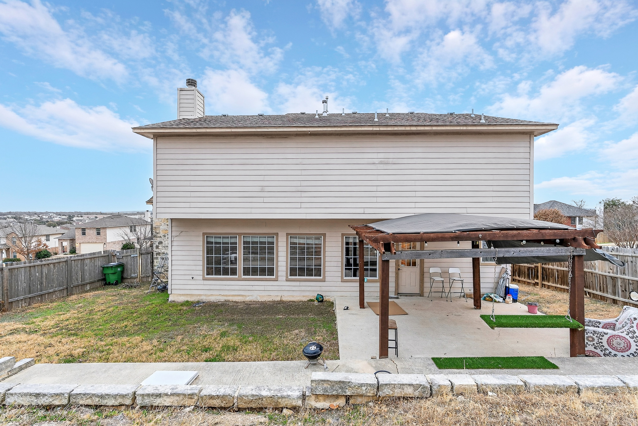 3811 Hawk View Street Round Rock, TX 78665 - Photo 15 of 20 a view of a house with a patio
