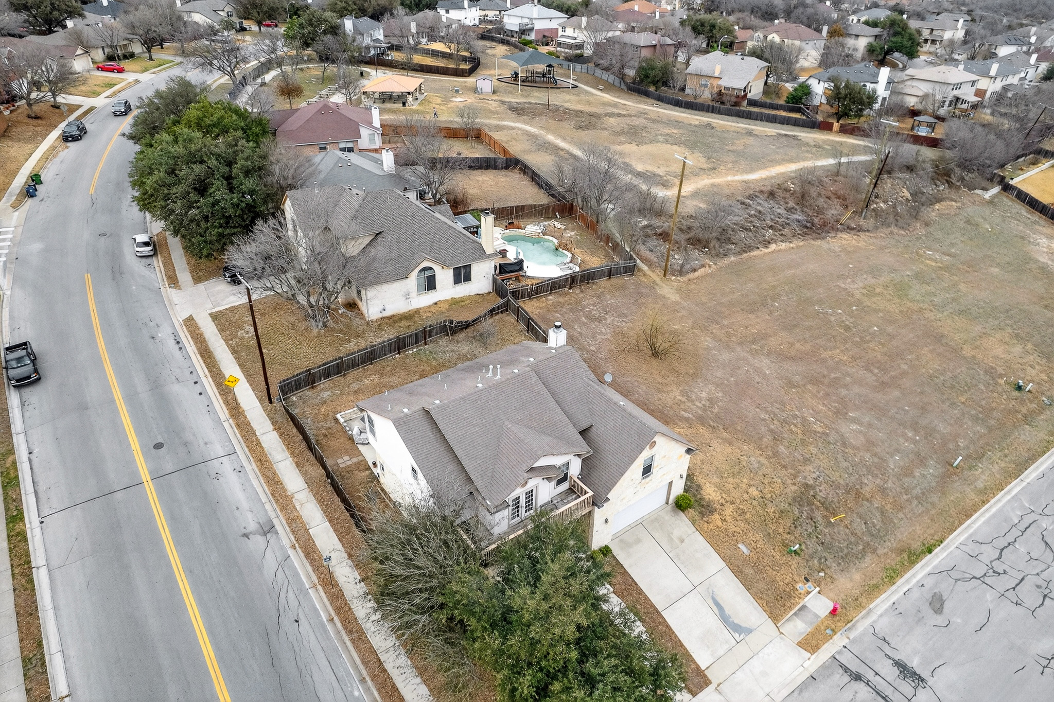 3811 Hawk View Street Round Rock, TX 78665 - Photo 17 of 20 an aerial view of a house