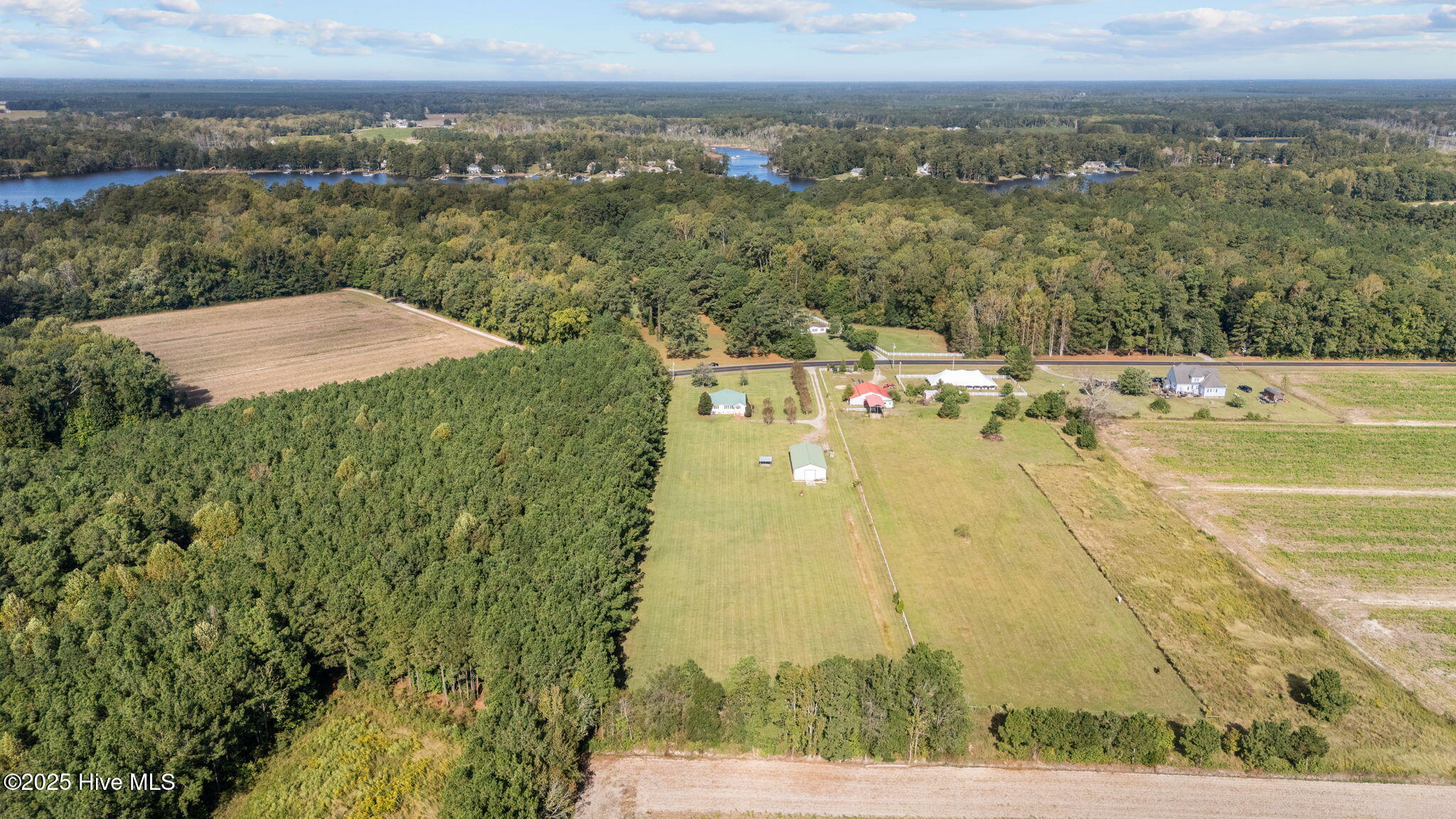 1131 Post Road Bath, NC 27808 - Photo 50 of 53 1131 ariel view with creek.2jpg