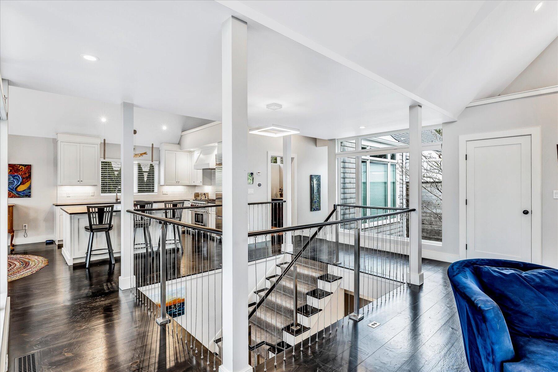 403 Great Oak Road Mashpee, MA 02649 - Photo 16 of 49 a living room with furniture and kitchen view with wooden floor