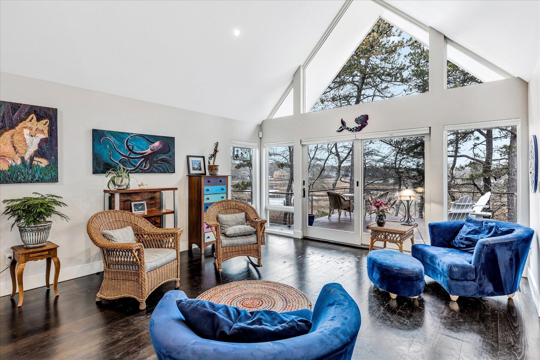 403 Great Oak Road Mashpee, MA 02649 - Photo 17 of 49 a living room with furniture and a large window