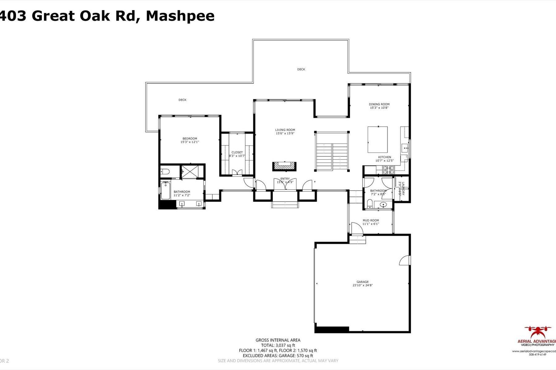 403 Great Oak Road Mashpee, MA 02649 - Photo 48 of 49 a picture of a floor plan
