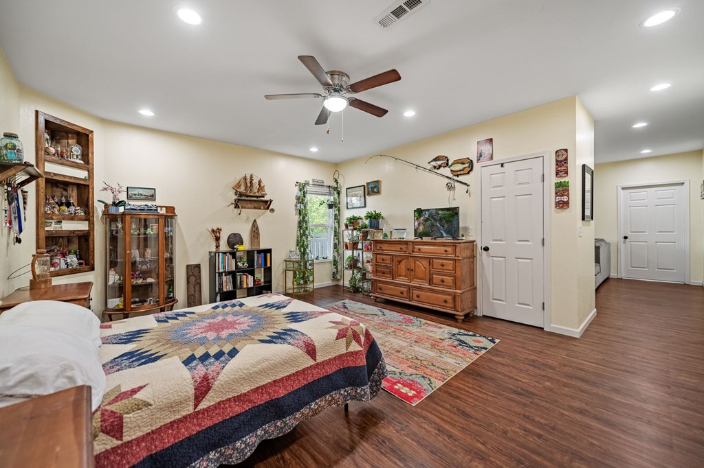 6 Gilliam Road Mineral Bluff, GA 30559 - Photo 27 of 42 a bed room with a bed window and a ceiling fan