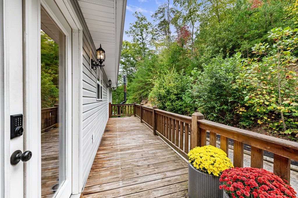 6 Gilliam Road Mineral Bluff, GA 30559 - Photo 33 of 42 a view of balcony with wooden floor