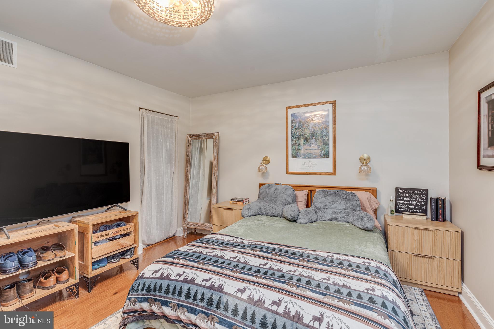 407 Indian Mills Road Shamong, NJ 08088 - Photo 21 of 39 a bedroom with a bed and a flat screen tv
