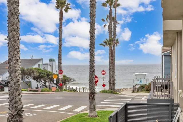 a view of an ocean beach