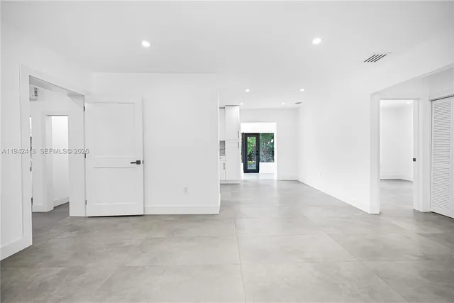 a view of an empty room