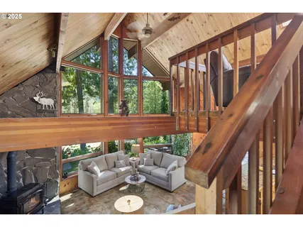 a view of living room filled with furniture