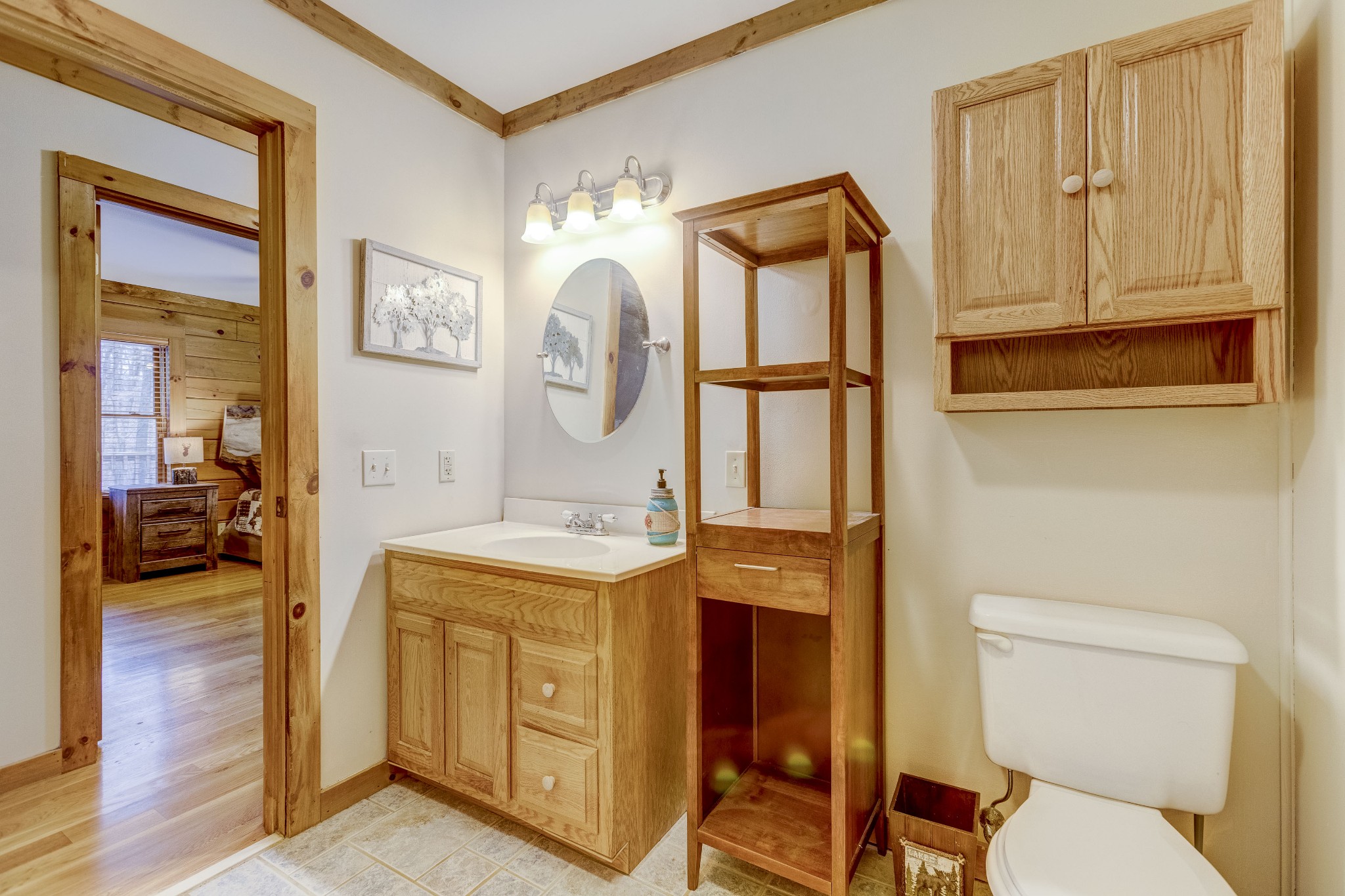 1331 Smith Thompson Road Bethpage, TN 37022 - Photo 33 of 35 a bathroom with a toilet a sink and a mirror