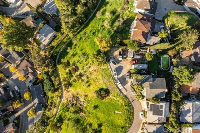 a view of a city with an outdoor space