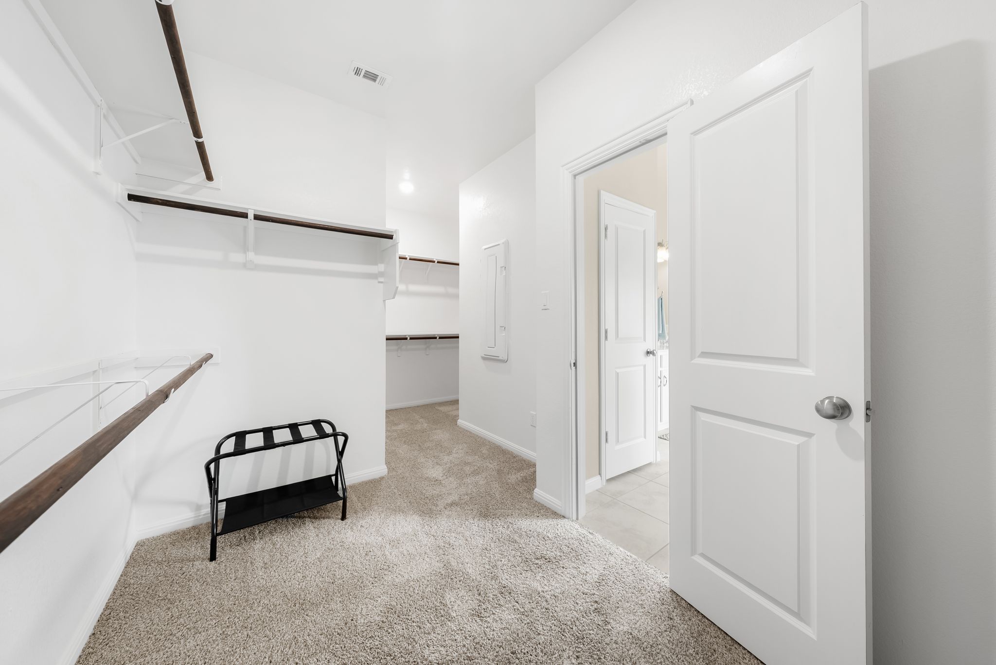 300 Prato Place Georgetown, TX 78628 - Photo 20 of 40 Plenty of hanging space and shelving await your wardrobe in this sizable walk-in closet.