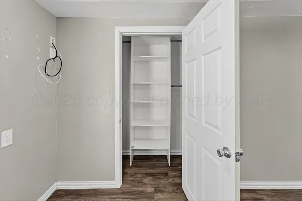 a view of a walk in closet