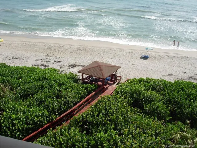 a view of beach and ocean
