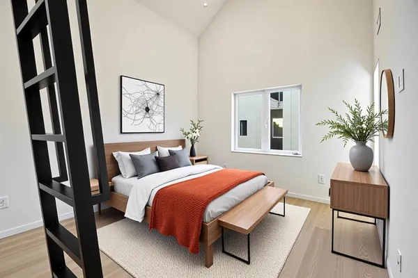 a bathroom with a shower sink and mirror