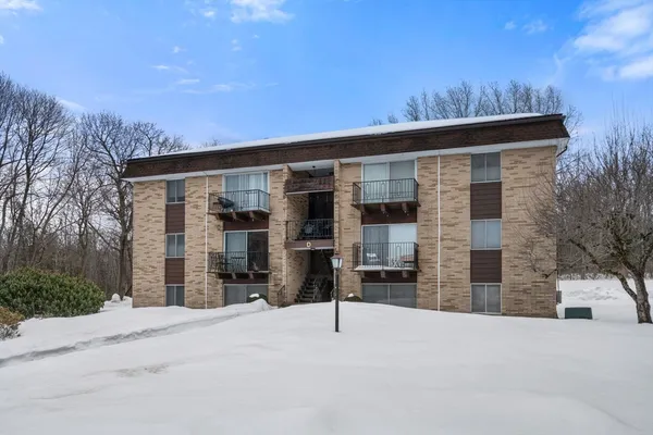 front view of a house with a garage