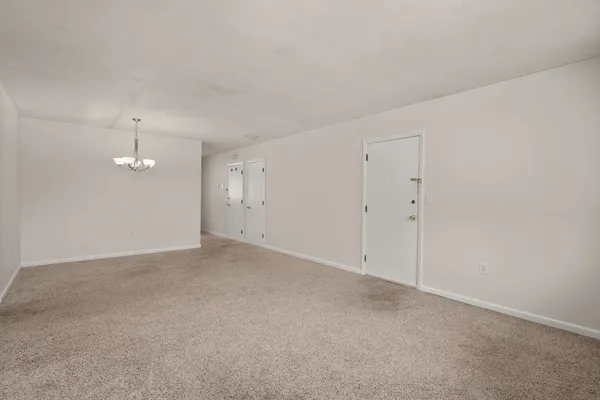 a view of an empty room