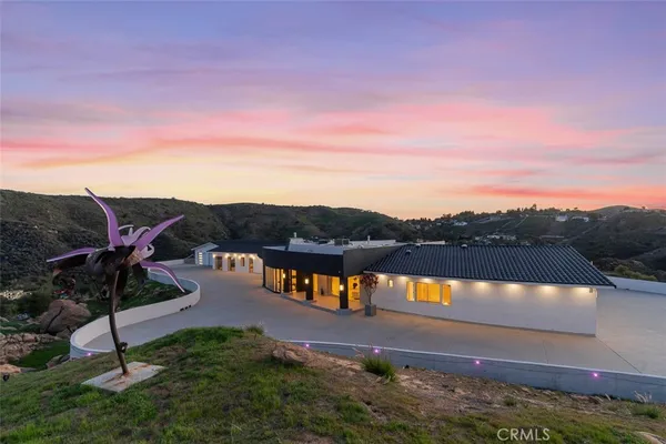 a view of outdoor space patio and mountain view