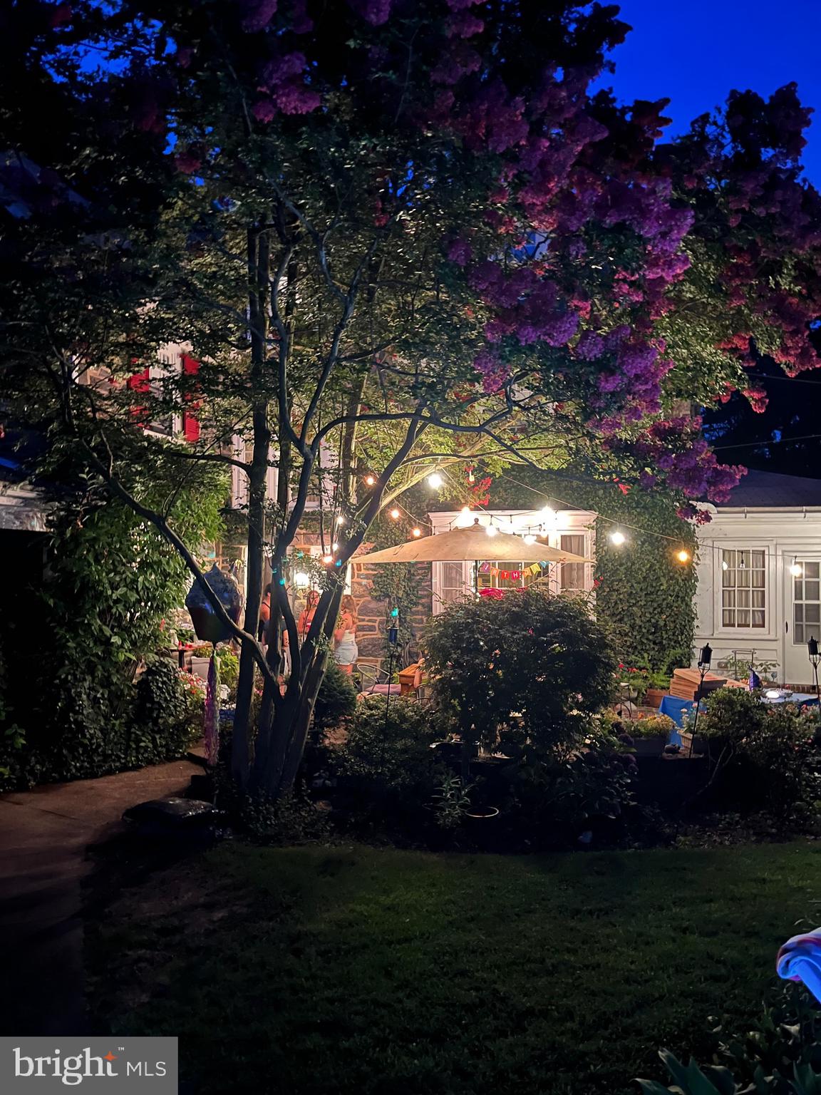 402 Penn Road Wynnewood, PA 19096 - Photo 18 of 75 Patio at Dusk