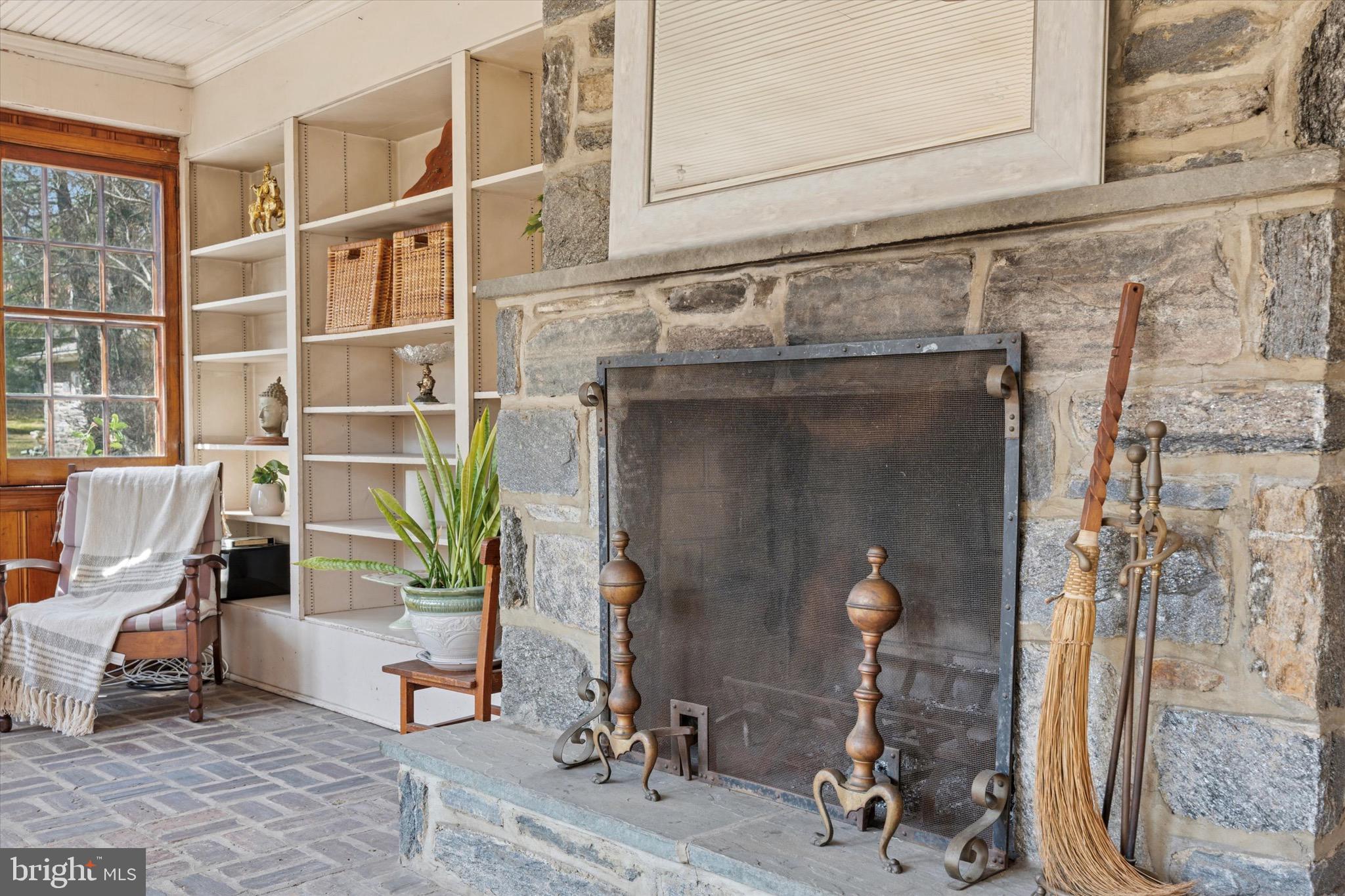 402 Penn Road Wynnewood, PA 19096 - Photo 37 of 75 Stone Fireplace in Den