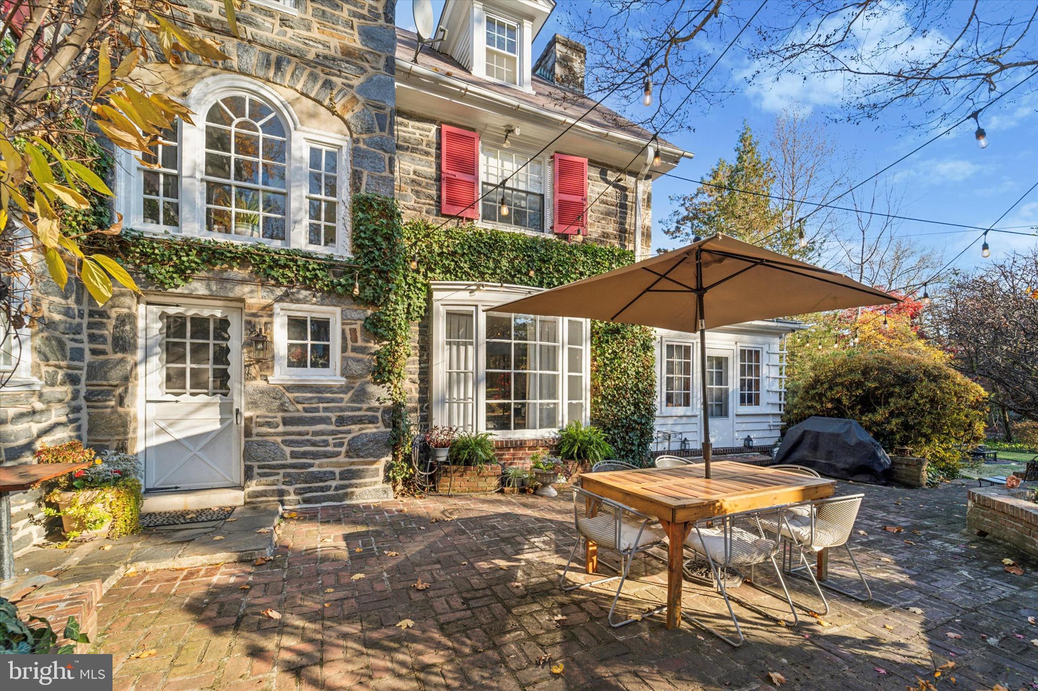 402 Penn Road Wynnewood, PA 19096 - Photo 6 of 75 a table and chairs in the patio