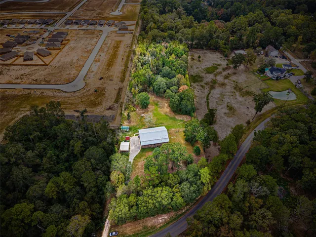a view of an ocean beach and a building