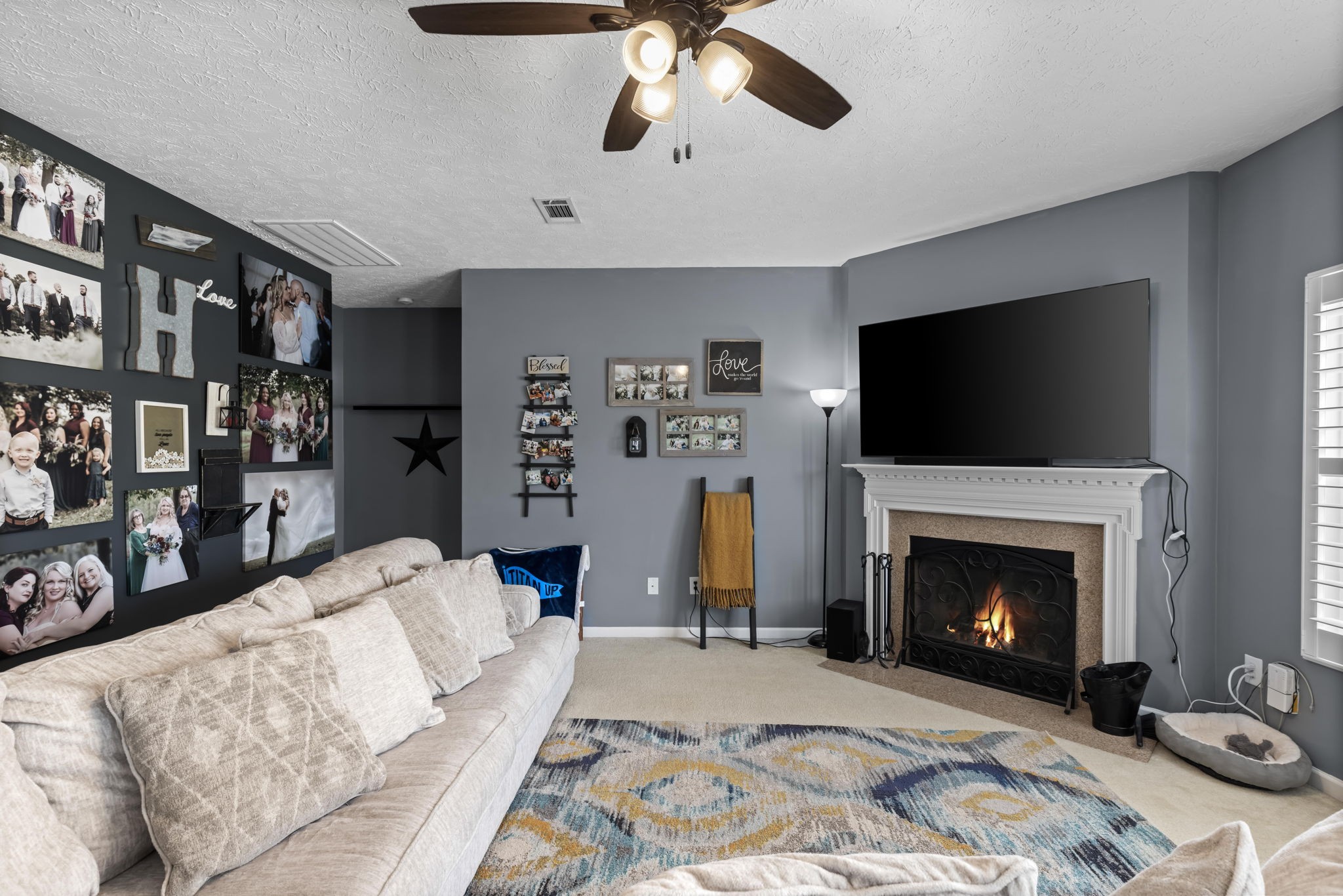 7 Shady Valley Drive Lebanon, TN 37087 - Photo 17 of 51 a living room with furniture and a fireplace