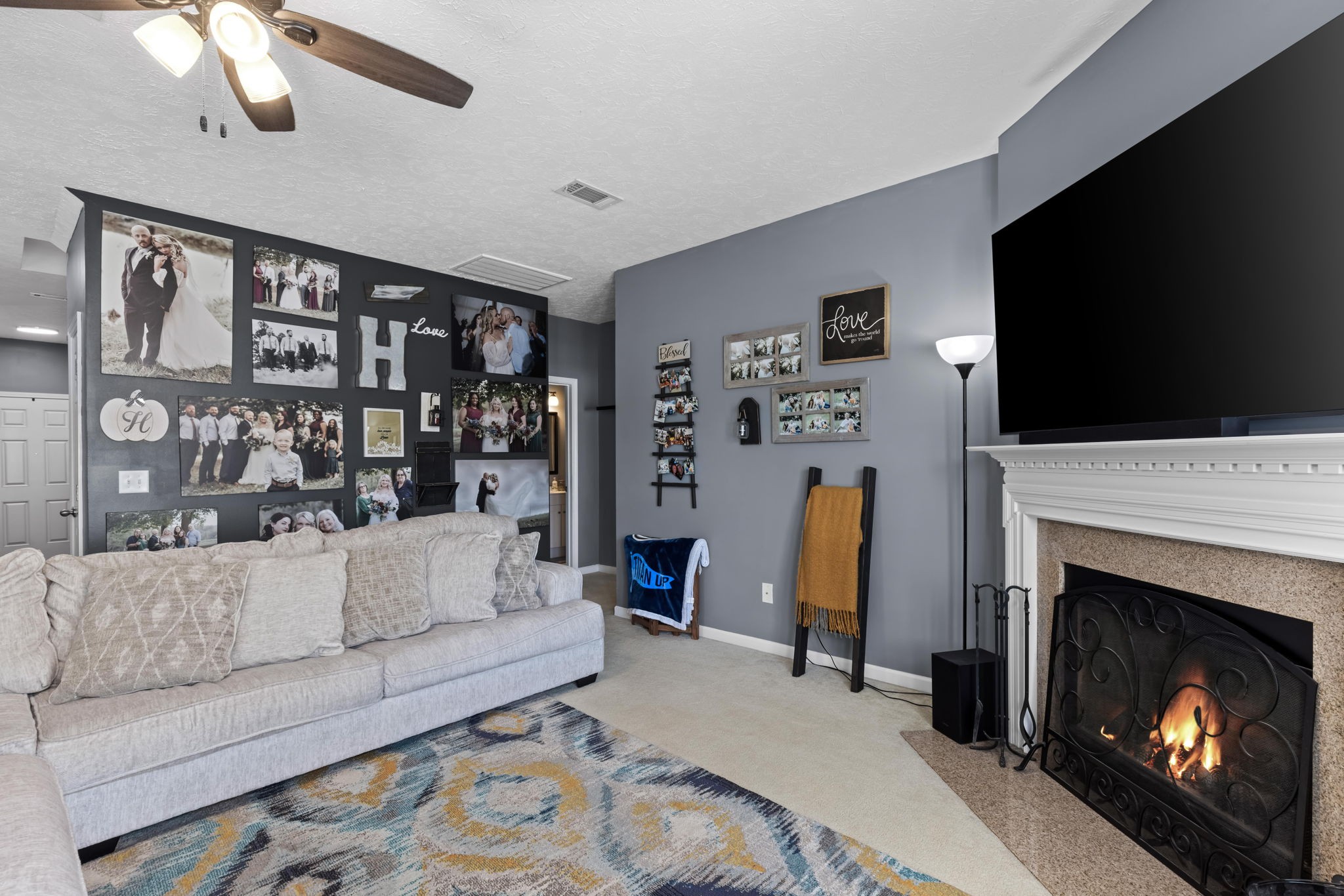 7 Shady Valley Drive Lebanon, TN 37087 - Photo 21 of 51 a living room with furniture and a fireplace