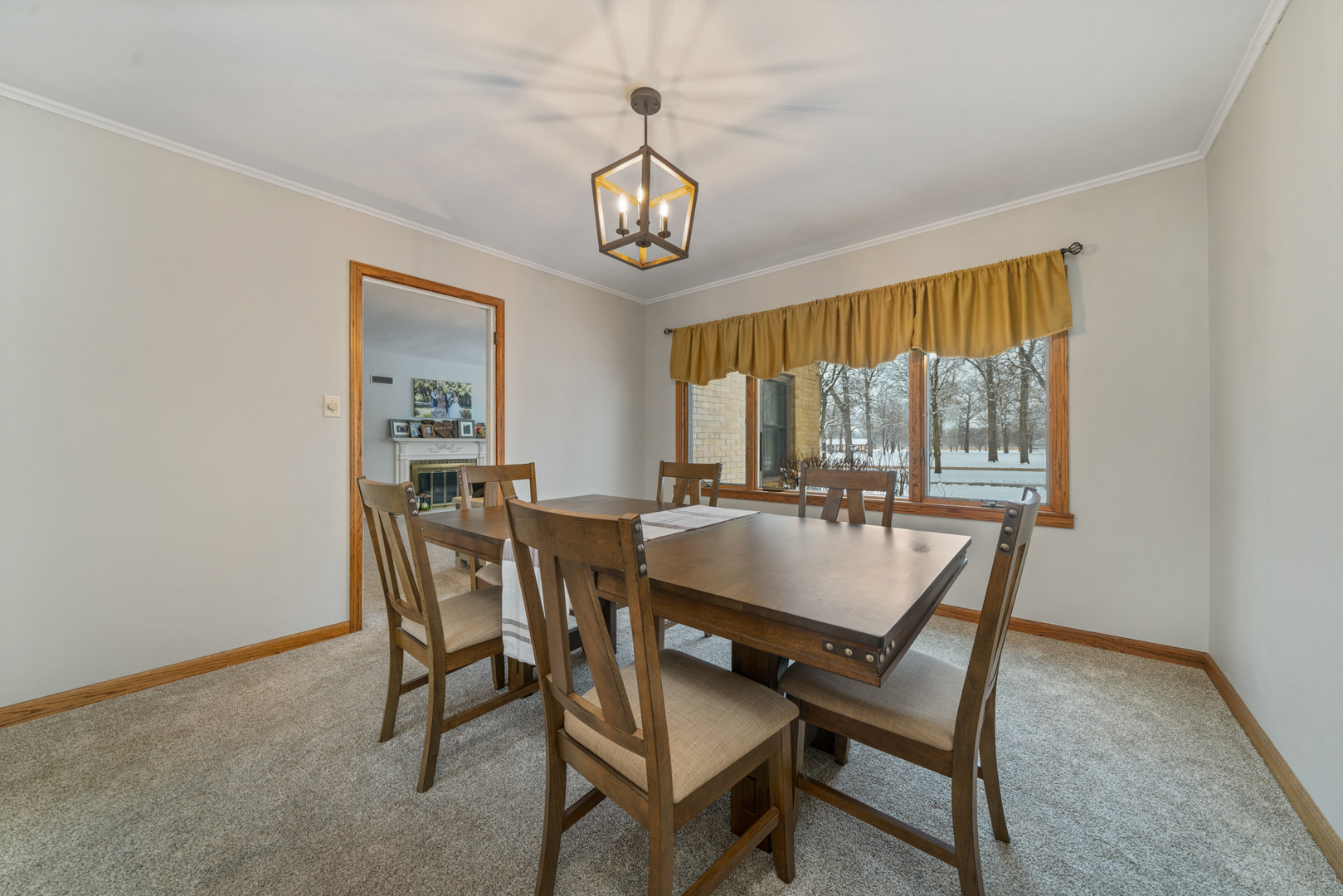 1628 Lee Center Road Amboy, IL 61310 - Photo 20 of 33 a view of a dining room with furniture window and wooden floor