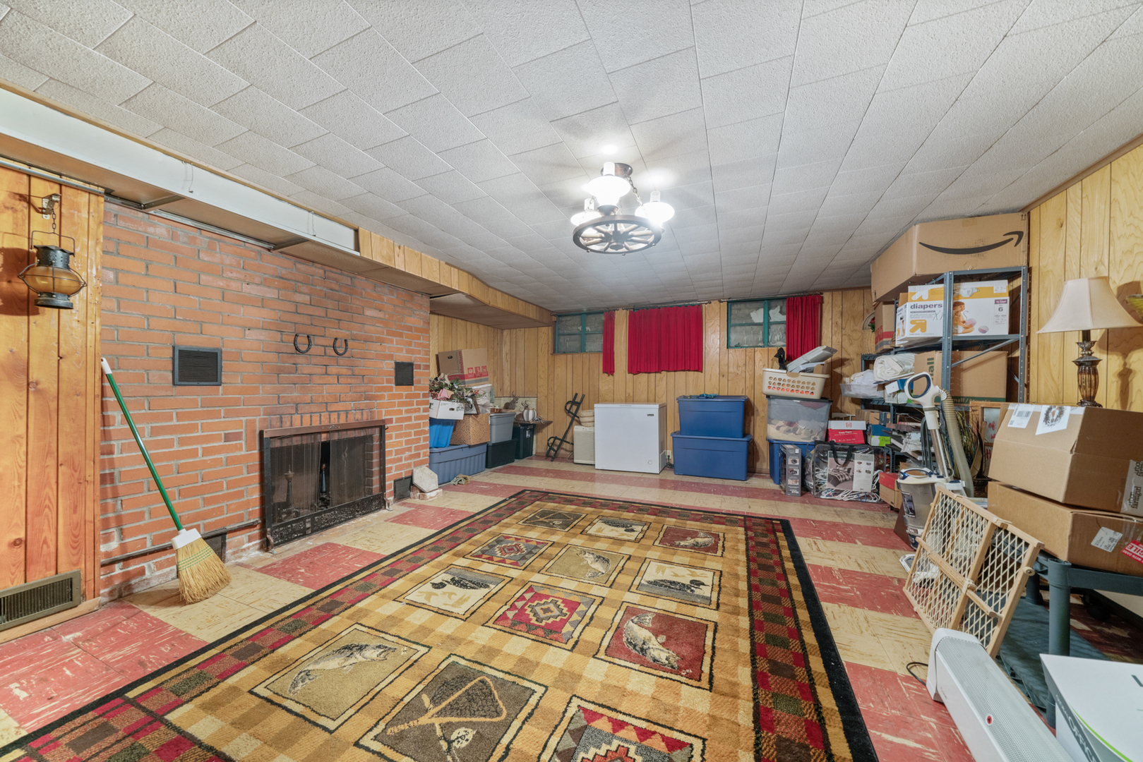 1628 Lee Center Road Amboy, IL 61310 - Photo 23 of 33 a living room with furniture and a fireplace