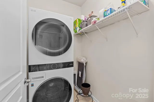a close up view of washer and dryer