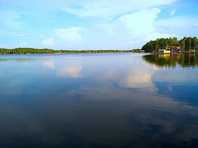 18129 Crawley Road Odessa, FL 33556 - Photo 1 of 37 a view of a lake with houses in the back