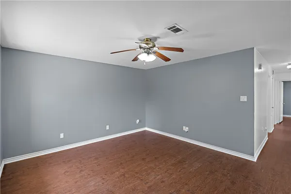 a view of an empty room