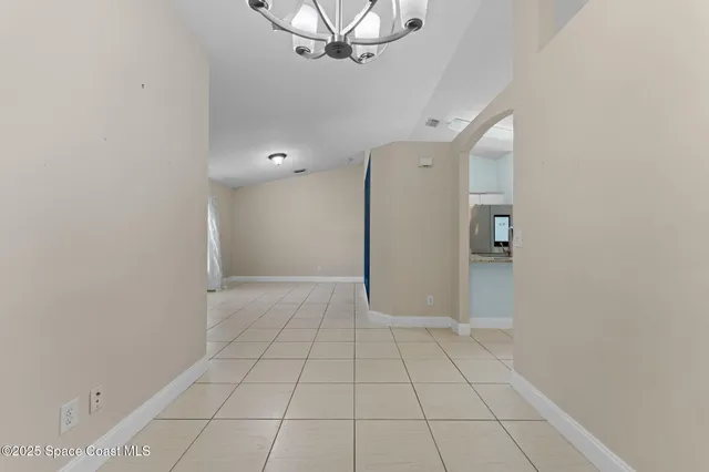 a view of an empty room