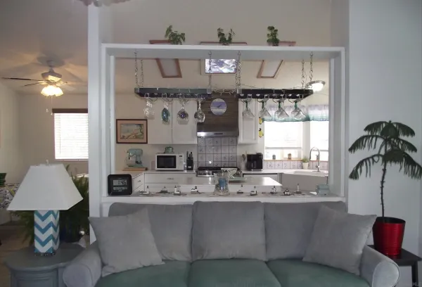 a bedroom with a bed and a television