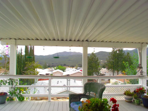 a house with a outdoor space