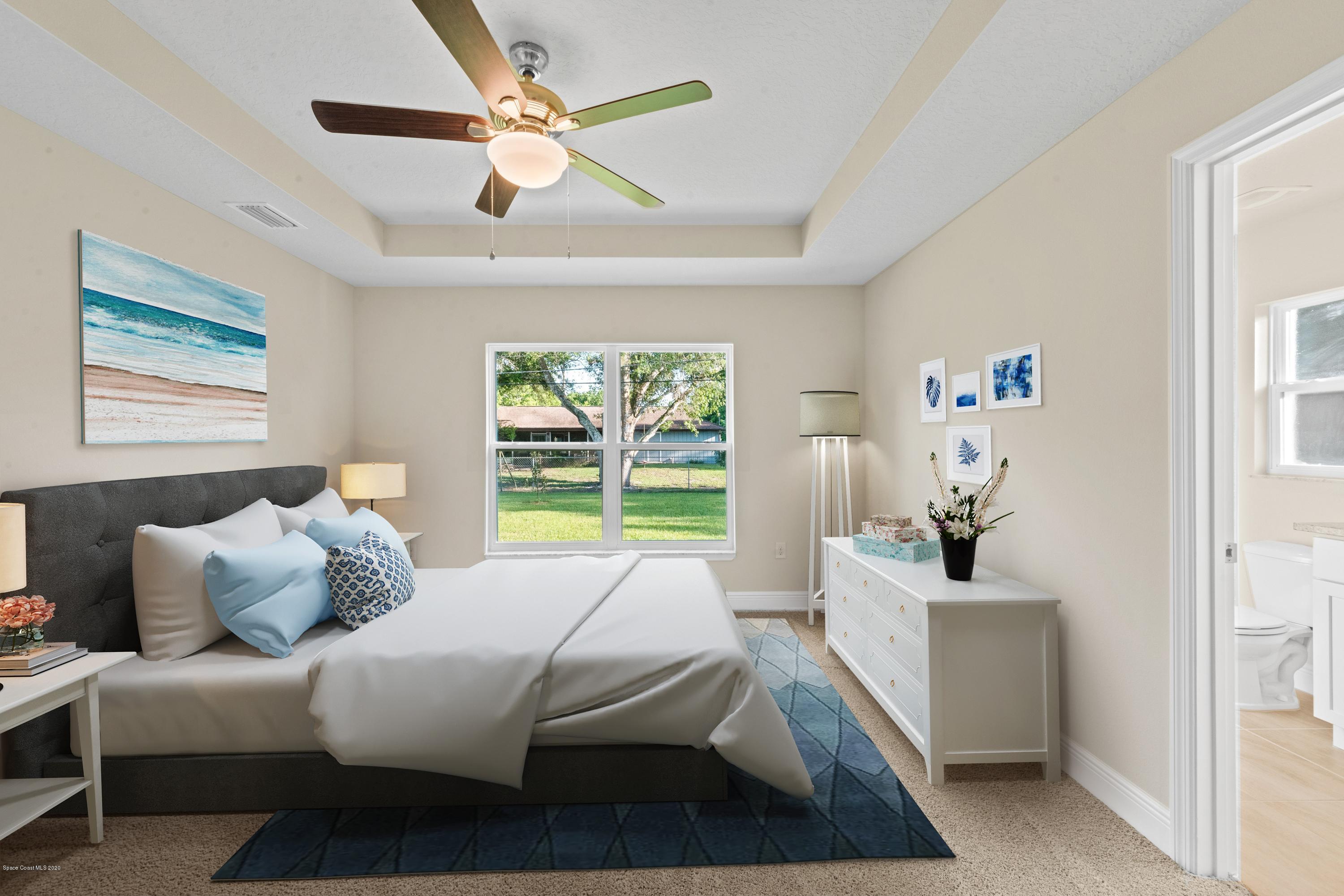 1475 Wakefield Road Southeast Palm Bay, FL 32909 - Photo 18 of 52 Virtual Staging MasterBedroom