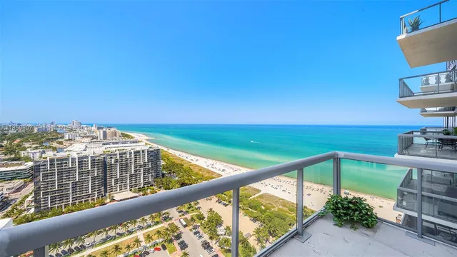a view of balcony with furniture