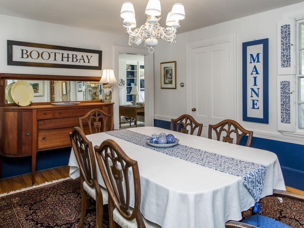 21 Ridge Road Boothbay, ME 04537 - Photo 8 of 35 Dining room with wood floor