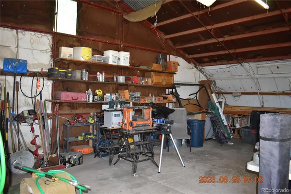a view of storage and utility room