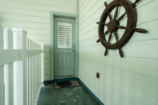 a view of a door with a glass door