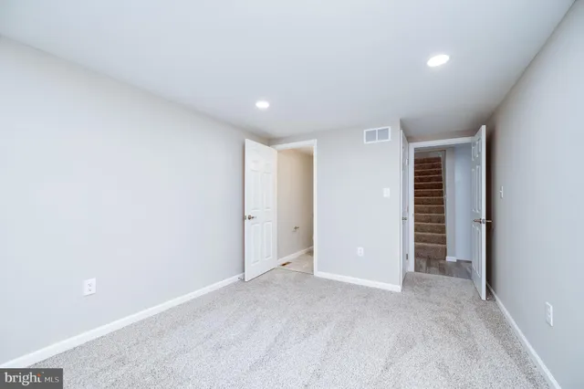 a view of an empty room